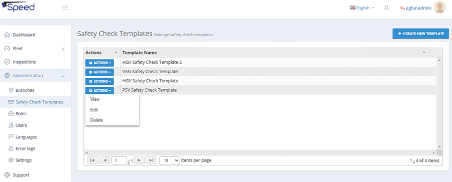 safety check templates